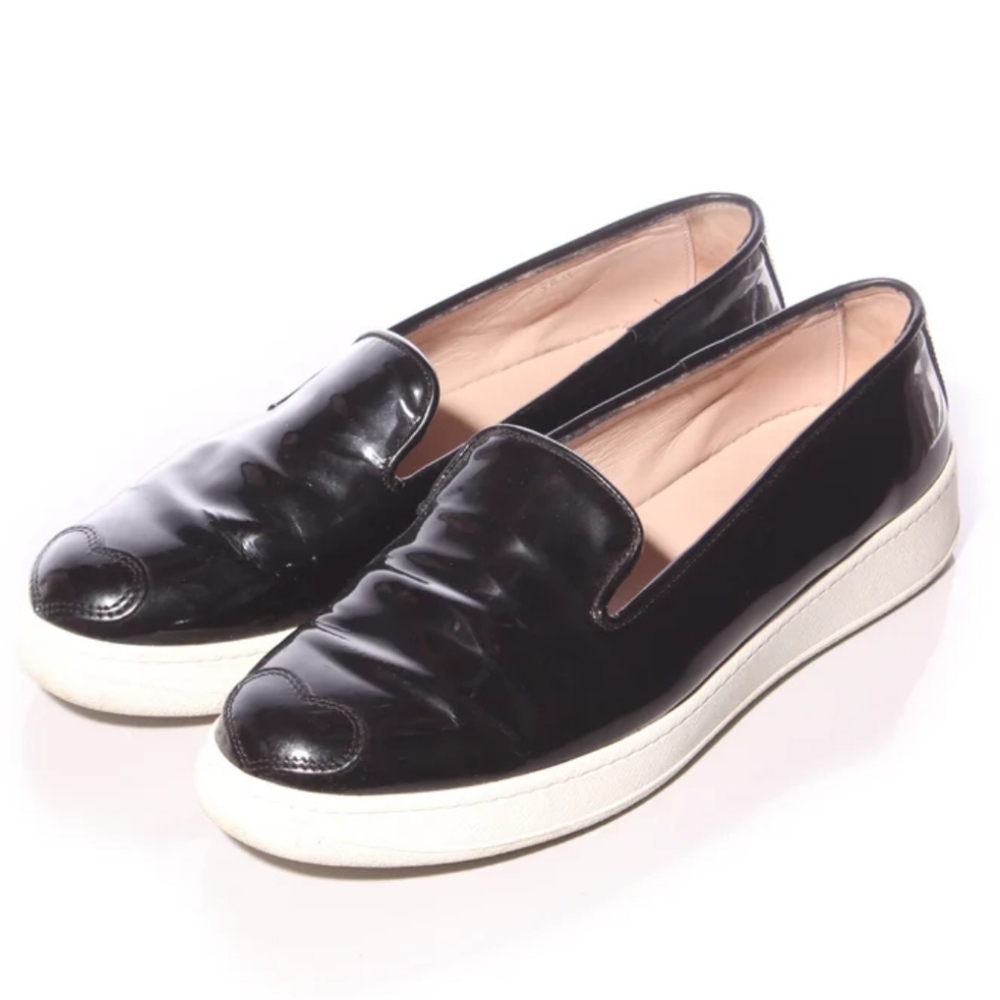 🌸 Katie Grand Hogan | Patent Leather‎ Black Flats, size 7